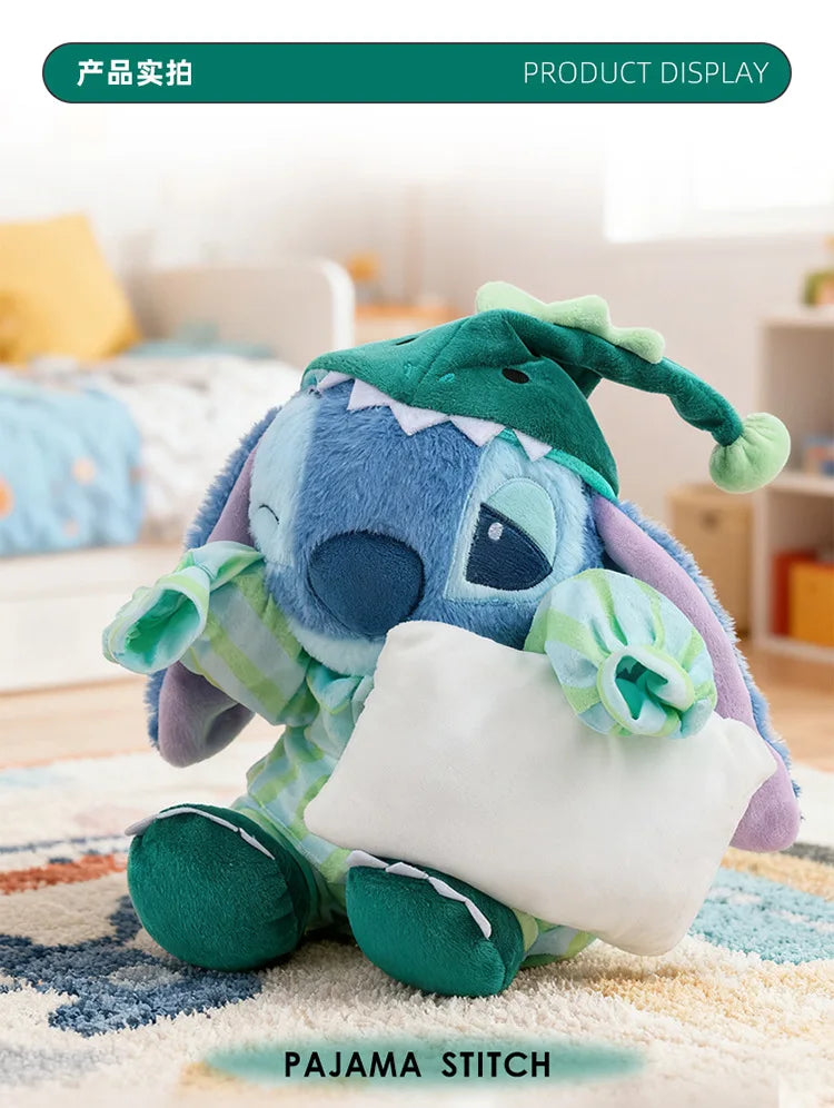 30/40/50cm Big Size Lilo & Stitch Pajamas Disney Anime Plush Stuffed Doll Kawaii Room Plushies Children's Pillow Holiday Gift