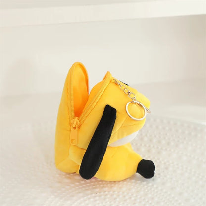 Cartoon Minnie Mouse Coin Purse Bag Pendant Plush Toy Mickey Lovely Earphone Storage Bag Kawaii Stuffed Anime Doll Gifts Girl