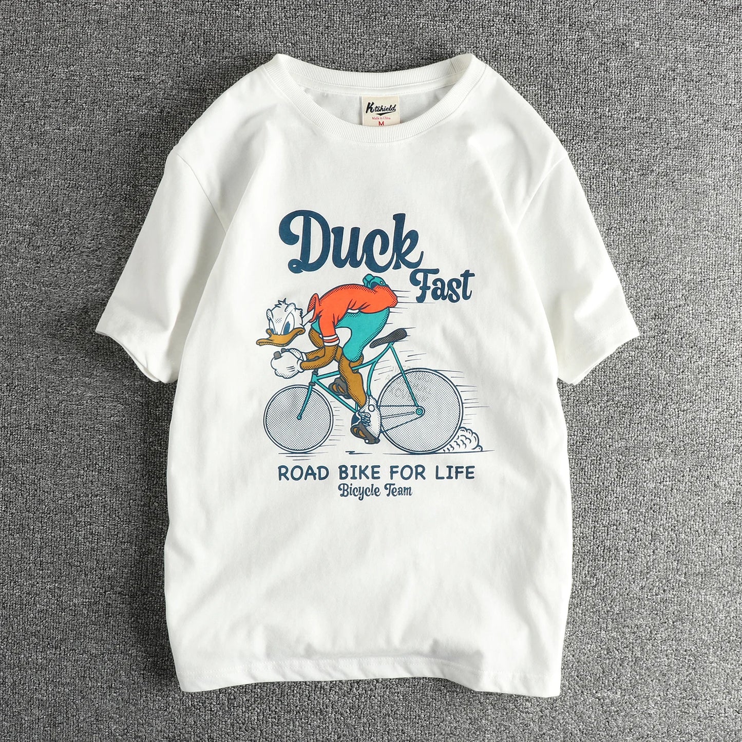 Summer New American Retro Short-sleeved O-neck Letter Printed T-shirt Men's Fashion Simple 100% Cotton Washed Casual Sport Tops