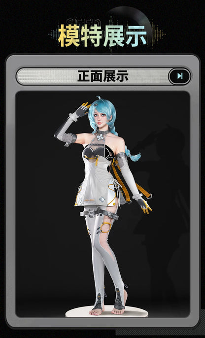 Zenless Zone Zero Seed Cosplay Costume Wig Uniform Headwear Game Outfit Obol Squad Halloween Party for Women Girls Carnival Prop