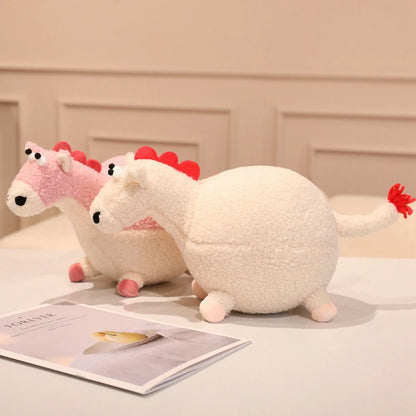 Cute Cartoon horse Plush Throw Pillow Toy Anime Stuffed Animals Round Fat Chubby Plushies Cushion Doll For Home Decor