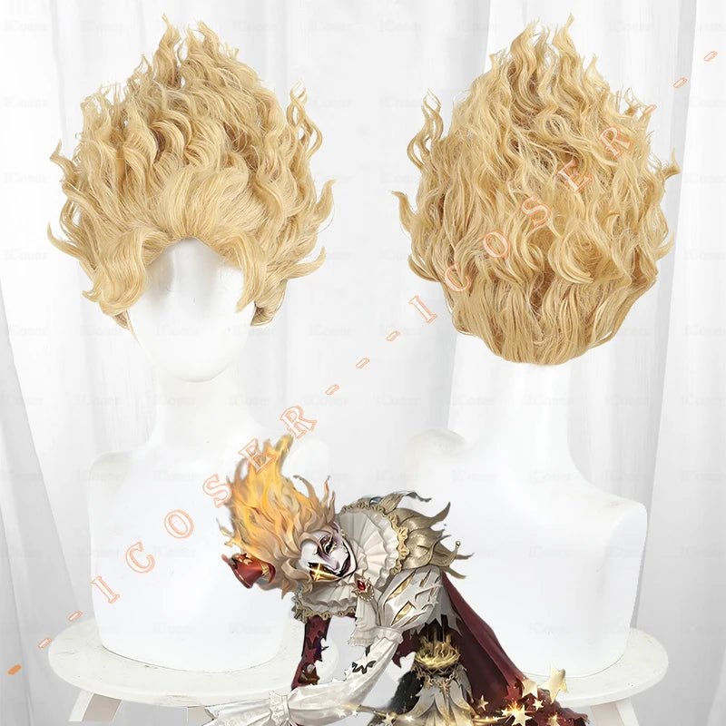 Identity V Hullabaloo Mike Morton Brightest Star Cosplay Costume Wig Uniform Hat Props Halloween Party for Women Men Carnival