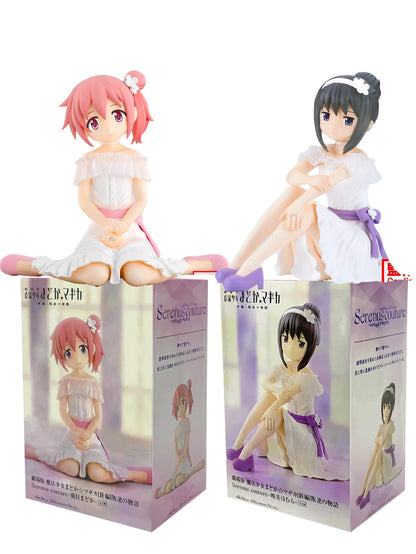10cm Mahou Shoujo Madoka Magica Anime Figure Kaname Madoka Action Figure Akemi Homura Figurine PVC Collection Model Doll Toys