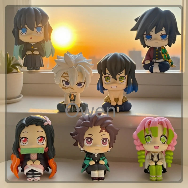 Tomioka Giyuu Anime Demon Slayer: Kimetsu No Yaiba Figurine Tokitou Muichirou Action Figure PVC Model Statue Collection Toy Gift