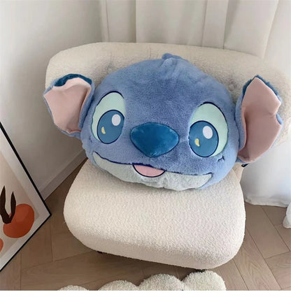 Comfortable Stitch Back Cushion Cuddly Throw Pillow Stuffed Anime Cushion Headrest Car Home Decor Sofa Bed Birthday Gifts