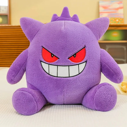 Large size Gengar Plush Toy Pokemon Doll Cute Stuffed Animal Kids Birthday Christmas Gift for Children Plushie Doll Fantasy Pet