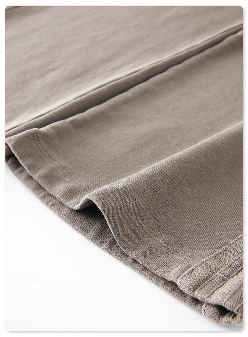 ZODF Fashion Autumn Winter Men Washed 450gsm Pants Unisex High Street Oversized Straight Trousers Streetwears HY0626