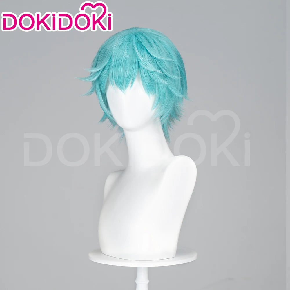 IN STOCK MIKUOO Mikuu Wig Game Cosplay DokiDoki Men 35cm Short Hair Rabbit Hole Men Ver Free Wig Cap