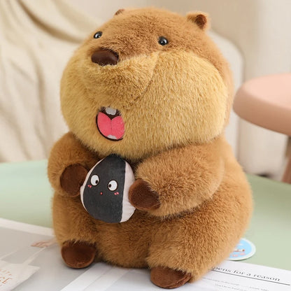 22cm Holding Nut Groundhog Plushies Cute Cartoon Marmot Soft Toy Tubby Animal Plush Groundhog For Girl Boy Present