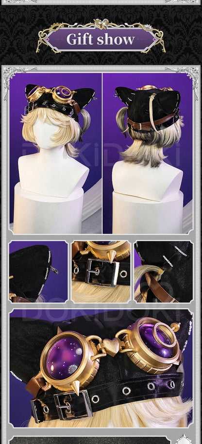 Tracy Reznik Mechanic Cosplay Costume Game Identity V DokiDoki-SR Phantom Girl Lock Core BLK Tracy Women Dress Cosplay