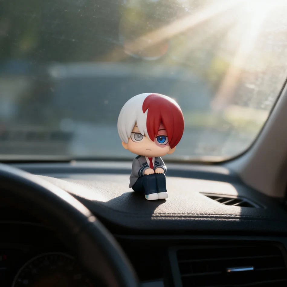 Chibi Super Cute Academy Izuku Midoriya / Katsuki Bakugo / Shoto Todoroki PVC Figurine, Collectible Toy Series Model