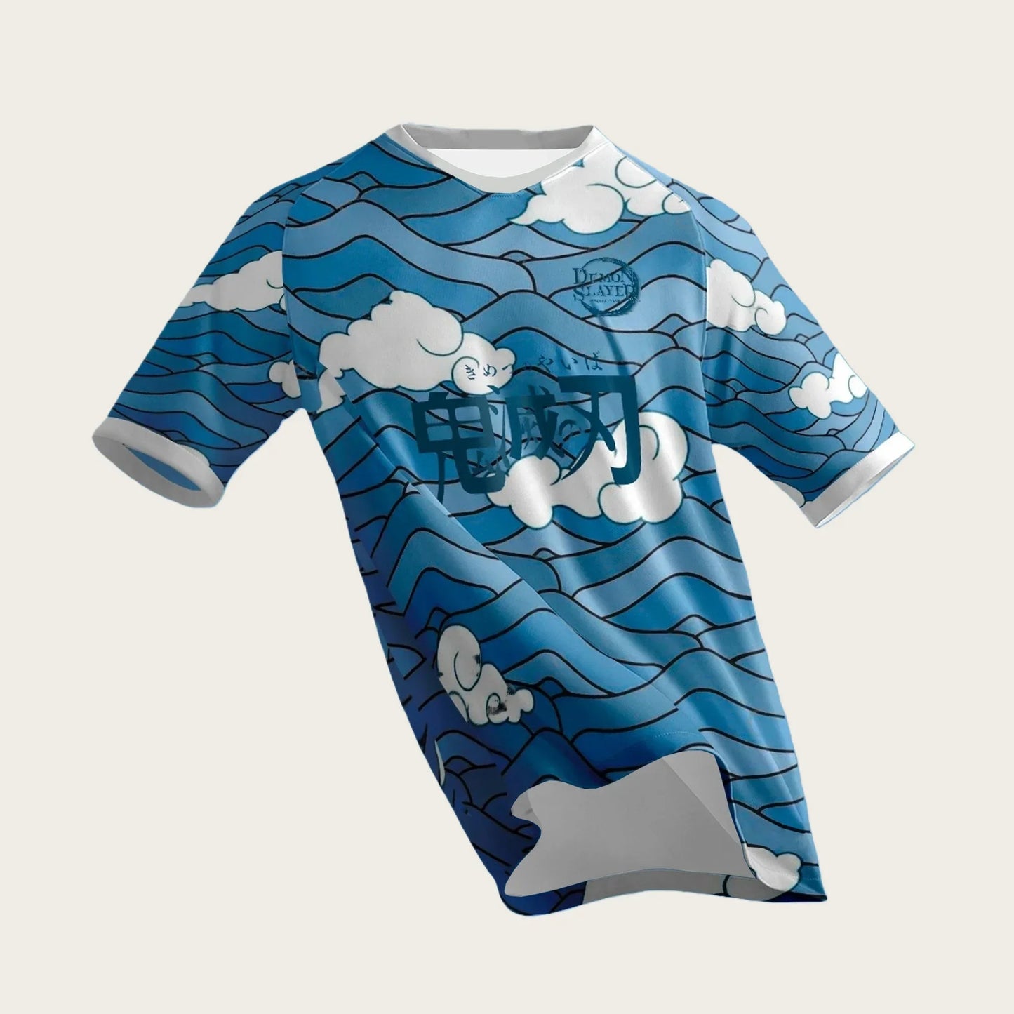 New Football Jerseys Japanese Anime Bandai Demon Slayer Tanjiro Nezuko T-shirt Sporty Street Loose for Men  Children Christmas