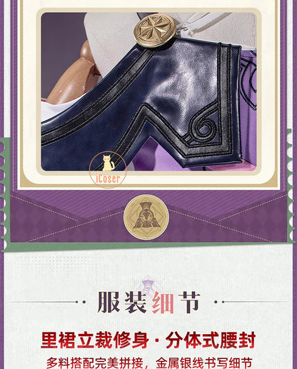 Honkai Star Rail Cyrene Cosplay Costume Wig Dress Headwear Game Uniform Amphoreus Halloween Party for Women Girls Outfit iCoser