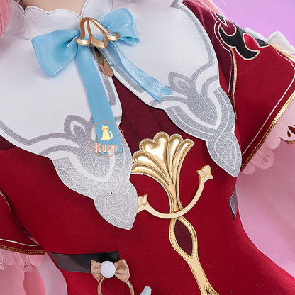 iCoser Honkai Star Rail Hyacine Cosplay Costume Wig Dress Hat Uniform Amphoreus Halloween Party for Women Girls Carnival Props