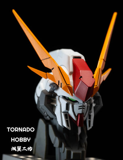 TORNADO HOBBY Studio XI RX-105 Head Carving 1/144 1/72 Sky Defender Assembly Model Kit Toy GK Model Mecha Head Accessory Gifts