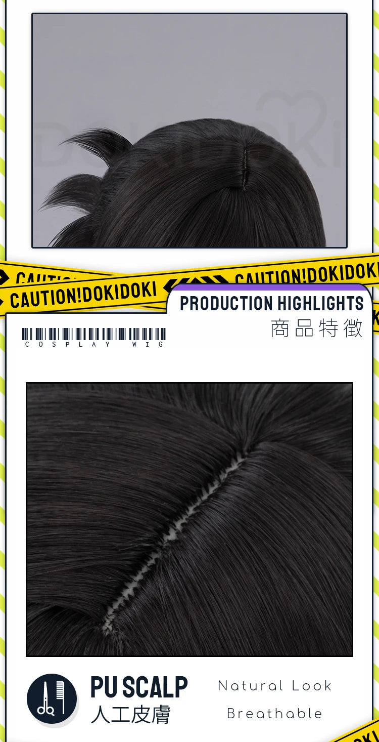 IN STOCK Tifa Lockhart Venat Wig Game FF Cosplay DokiDoki Long Black Hair Tifa Venat Cosplay Ear Clips ReMark