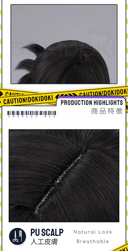 IN STOCK Tifa Lockhart Venat Wig Game FF Cosplay DokiDoki Long Black Hair Tifa Venat Cosplay Ear Clips ReMark