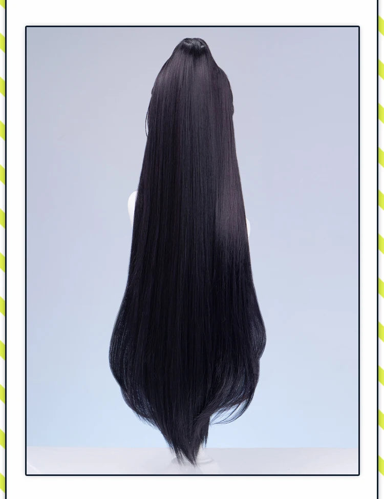 IN STOCK Rodion Ishmael Hong Lu Cosplay Wig Game DokiDoki Women Men 90cm Orange Black Long Hair Ishmael Cosplay Free Wig Cap