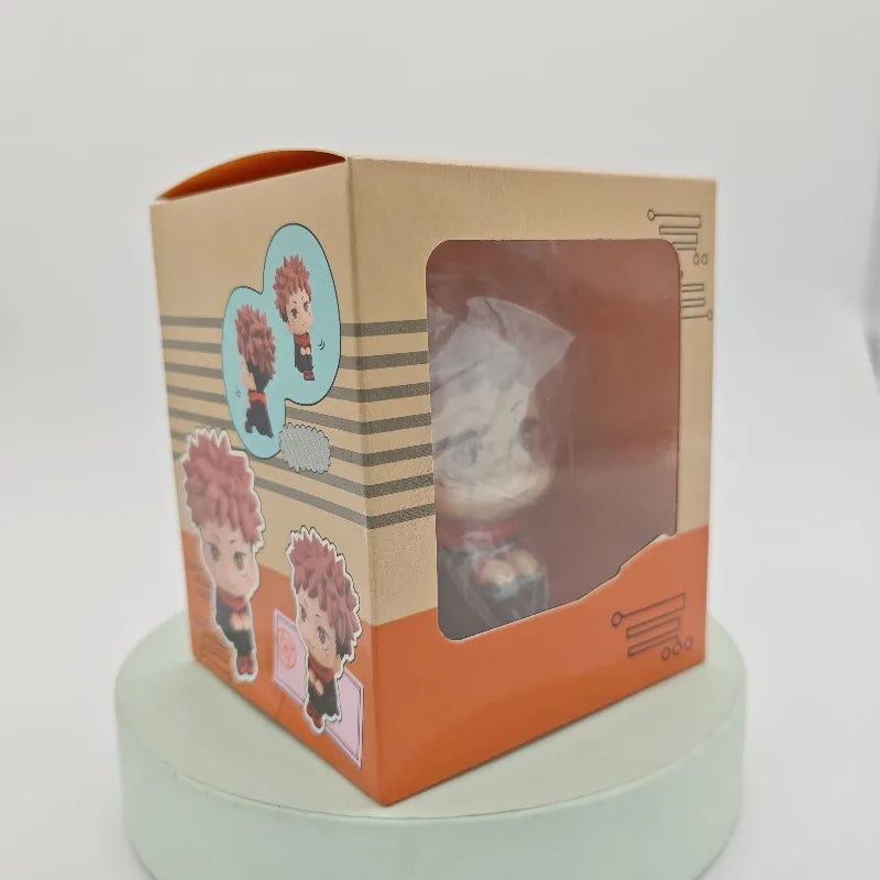 Cute Jujutsu Kaisen Anime Mini Fushiguro Megumi Figurine Itadori Yuji Action Figures PVC Q Version Collection Model Toys Gifts