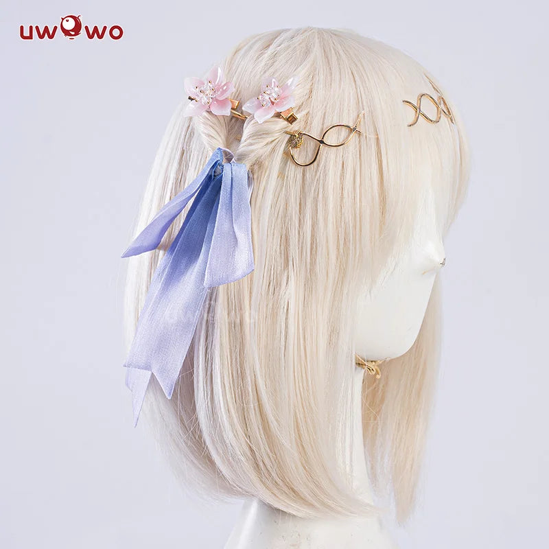 LAST BATCH UWOWO Jinhsi Cosplay Game Wuthering Waves Jinhsi Peach Blossom Cosplay Costume Dress Halloween Costume