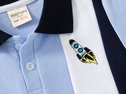 Children Clothes Summer Cotton Polo Shirts Short Sleeve Dinosaur Toddler Boy Polos T Shirt Baby Newborn 3 to 6 9 12 18 24 Months