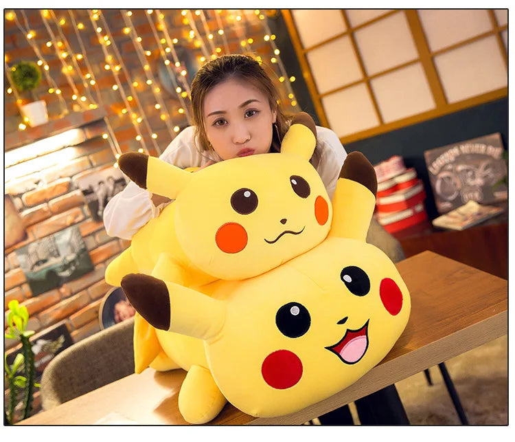 50/70/85cm Big Size Pokemon Pikachu Anime Plush Stuffed Doll Room Decoration Plushies Pillow Peluche Ornaments Children's Gifts