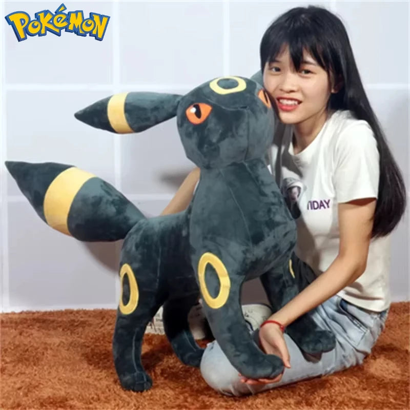 60CM Large Big Size Pokemon Cartoon Umbreon Plushies Kawaii Stuffed Animal Bolster Comfortable Soft Doll Children's Holiday Gift