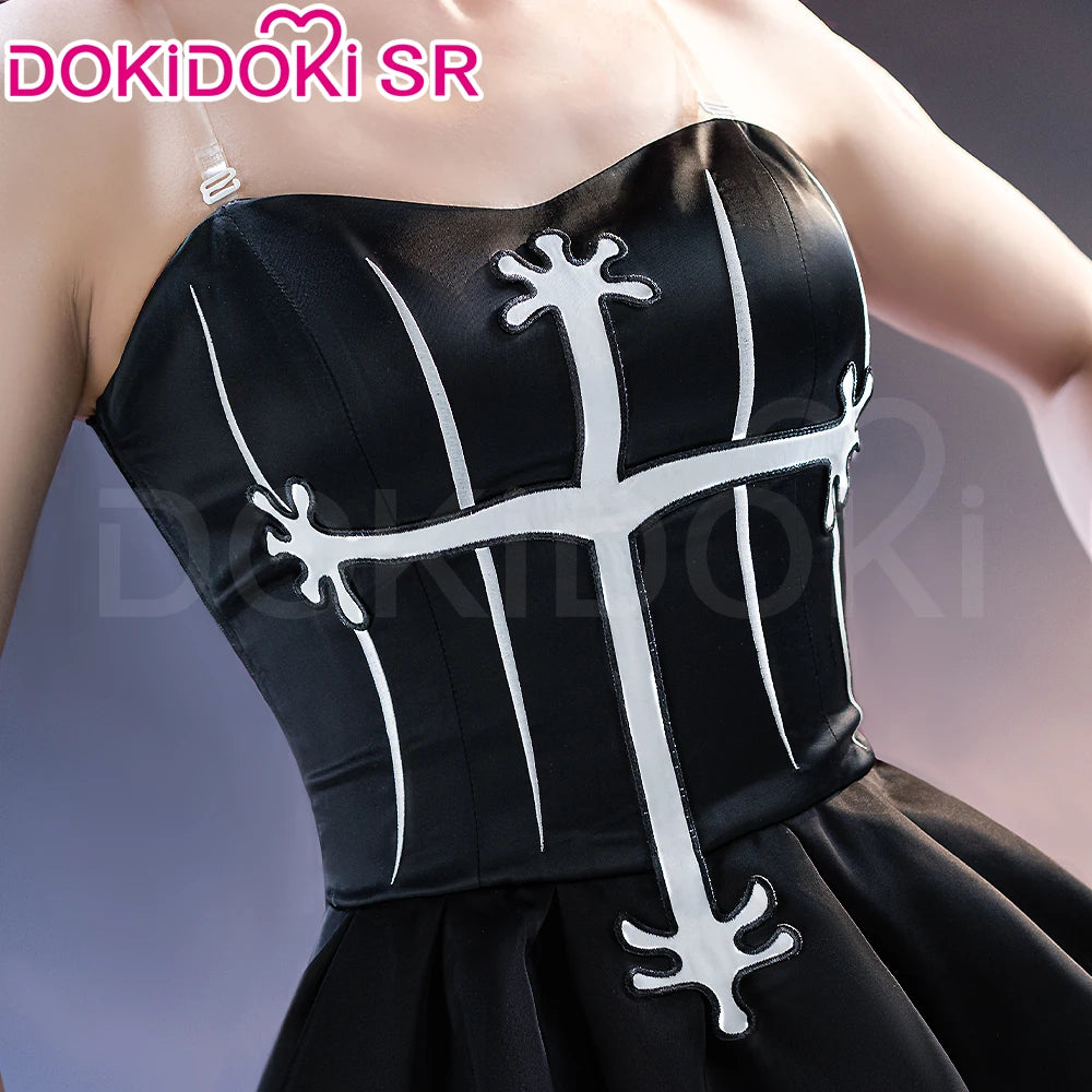 Peronaa Cosplay Costume【S-3XL】DokiDoki-SR Women Cute Dress Ghost Princess Cosplay Hat Umbrella Plus Size