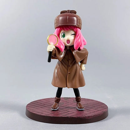 Manga Spy×Family Action Figures Forger Anya Detective Model Cute Anya Anime Figurine Toys PVC Collectible Ornament Birthday Gift