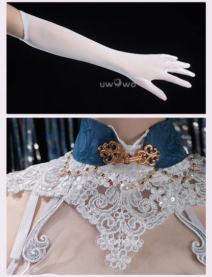 LAST BATCH UWOWO Kokomi Cosplay Game Genshin Impact Fanart Kokomi Dragon Princess Cosplay Costume Dress Halloween Costume