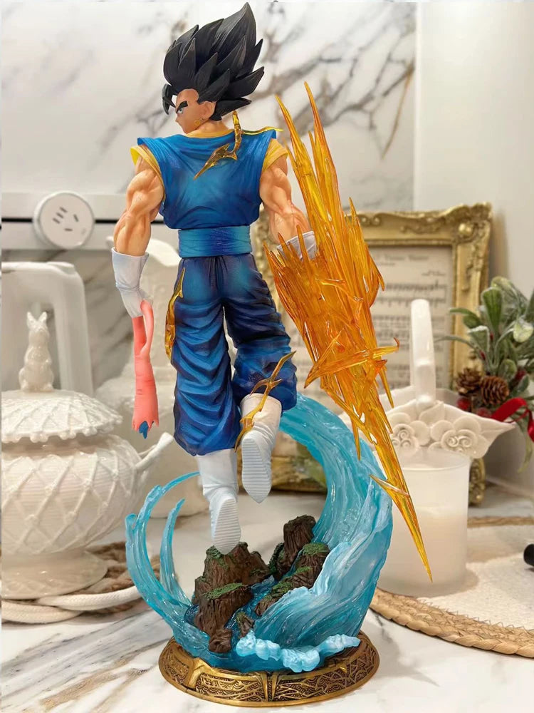 Dragon Ball LK Toys Vegetto Anime Figure 40cm Vegetto 2.0 Figure 3 Heads PVC Statue Collection Model Desk Decoration Custom Toy