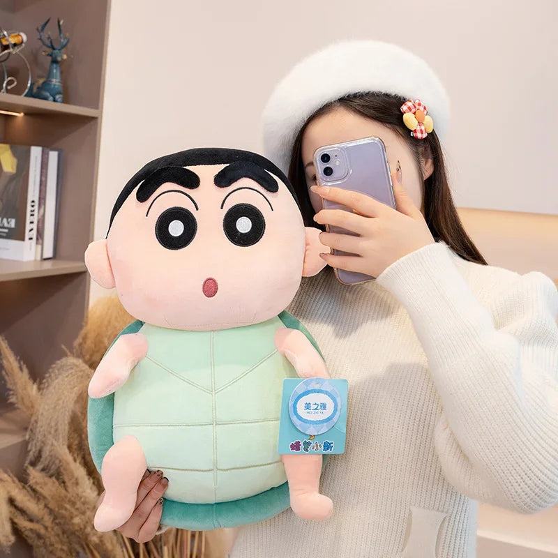 40cm Penguins Crayon Shin Chan Plush Toy Kawaii Tortoise Shin Chan Plushies Soothing Doll Cartoon Japanese Style Doll Gifts Gir