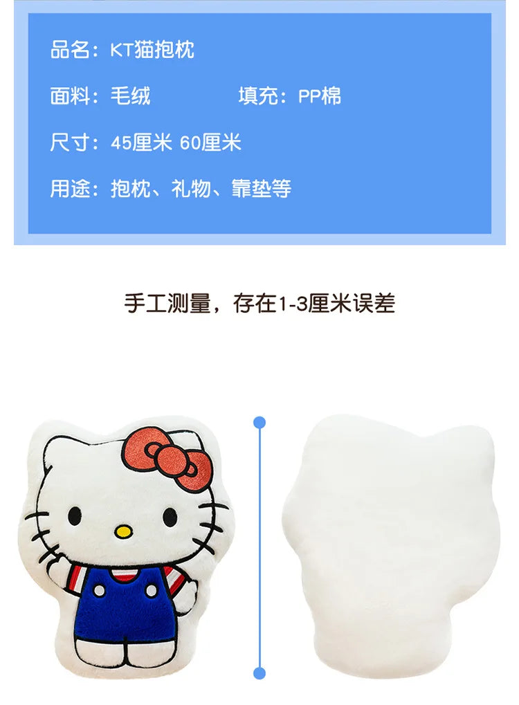 New Hello Kitty Plush Toy Kitten Stuffed Animal Soft Pillow Cute Doll for Girls Birthday Christmas Gift Perfect Sleep Companion