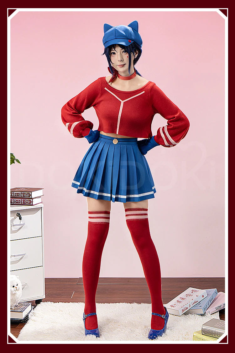 IN STOCK Mita Cosplay Costume Game MiSide【S-3XL】DokiDoki-R Women Cute Dress Uniform Mita Cosplay Halloween Plus Size