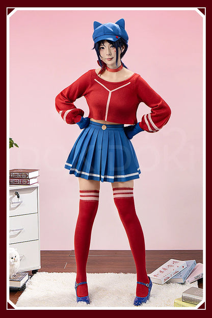 IN STOCK Mita Cosplay Costume Game MiSide【S-3XL】DokiDoki-R Women Cute Dress Uniform Mita Cosplay Halloween Plus Size