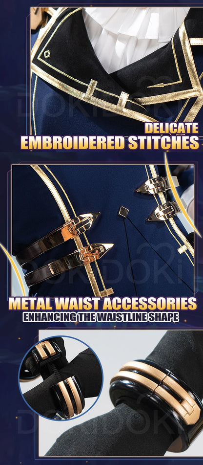 Caitlyn Cosplay Costume Anime Cosplay【S-3XL】DokiDoki-SR Women Halloween Uniform Caitlyn Cosplay Armor Hat Metal Plus Size