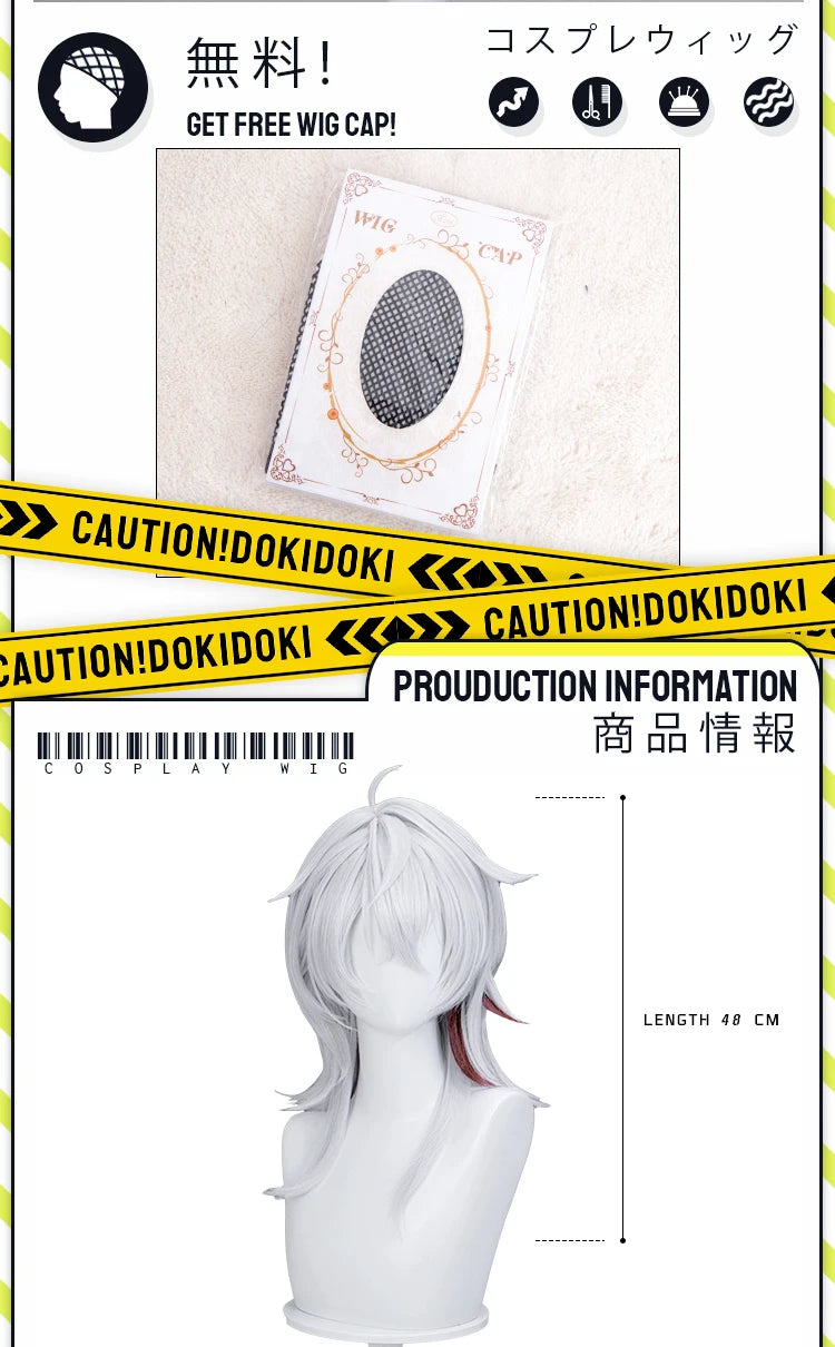 IN STOCK Zani Cosplay Costume Game Wuthering Waves DokiDoki-SR Women Costume Zani Cosplay Wig Metal Accessories Halloween