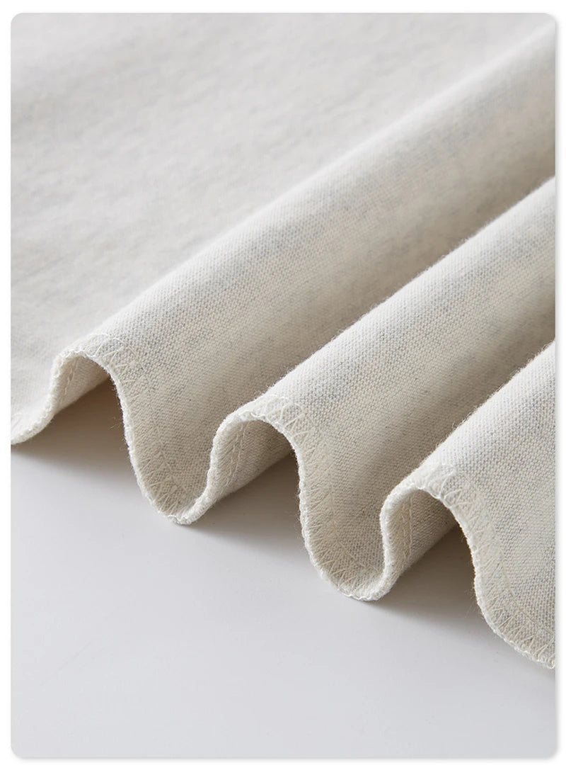 ZODF 2025 Heavy-Weight 425gsm 100% Cotton T-Shirts For Men Unisex Summer Oversized O-Neck Basic Solid T Shirt Brand Tees HY0485