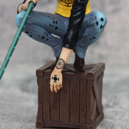 21cm One Piece Figures Trafalgar D. Water Law Action Figures Anime Pvc Model Statue Ornamen Collection Decoration Toys Gifts