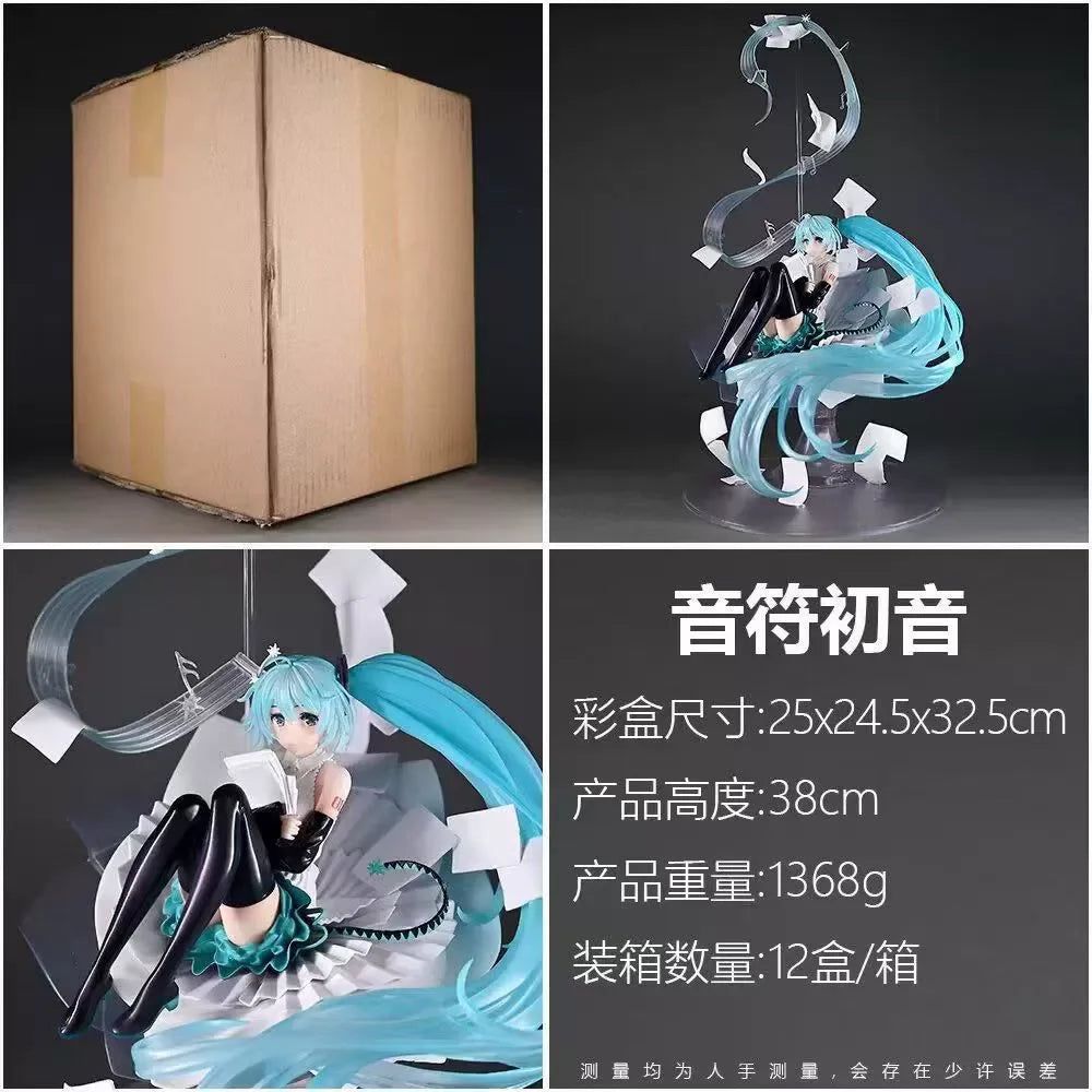 35cm anime doll Hatsune Miku Action Figures Japanese model decoration anime GK beautiful girl sculpture peripheral gifts toy
