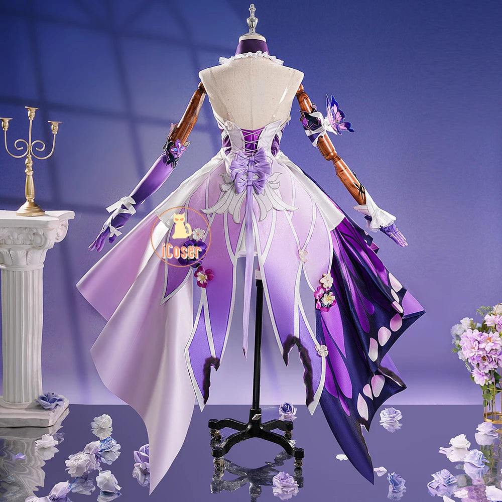 Honkai Star Rail Castorice Cosplay Costume Wig Dress Headwear Luminous Props Halloween Party for Women Girls Carnival Cos iCoser