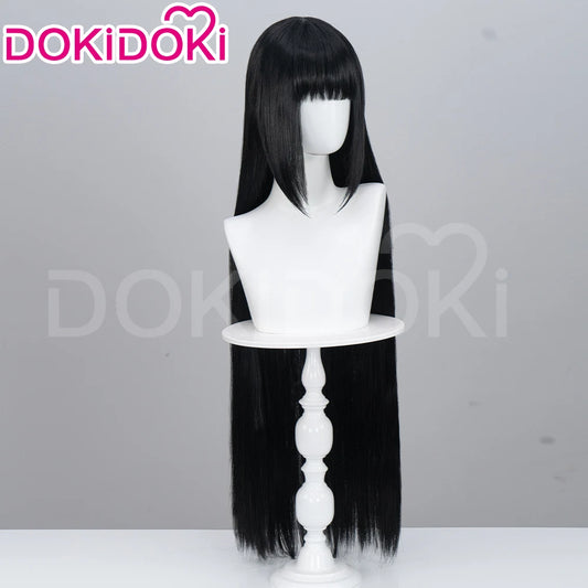 IN STOCK Osaragi Wig Anime Cosplay DokiDoki Women 100cm Black Long Hair Osaragi Cosplay Free Wig Cap