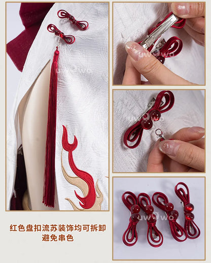 Wuthering Waves Changli LiaoYunJinHuang Cosplay Set Polyester