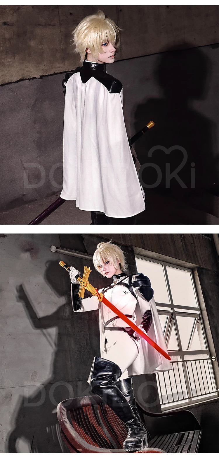 Mikaela Hyakuya Cosplay Costume Anime Seraph Of The End【S-2XL】DokiDoki-R Mikaela Battle Suit Plus Size