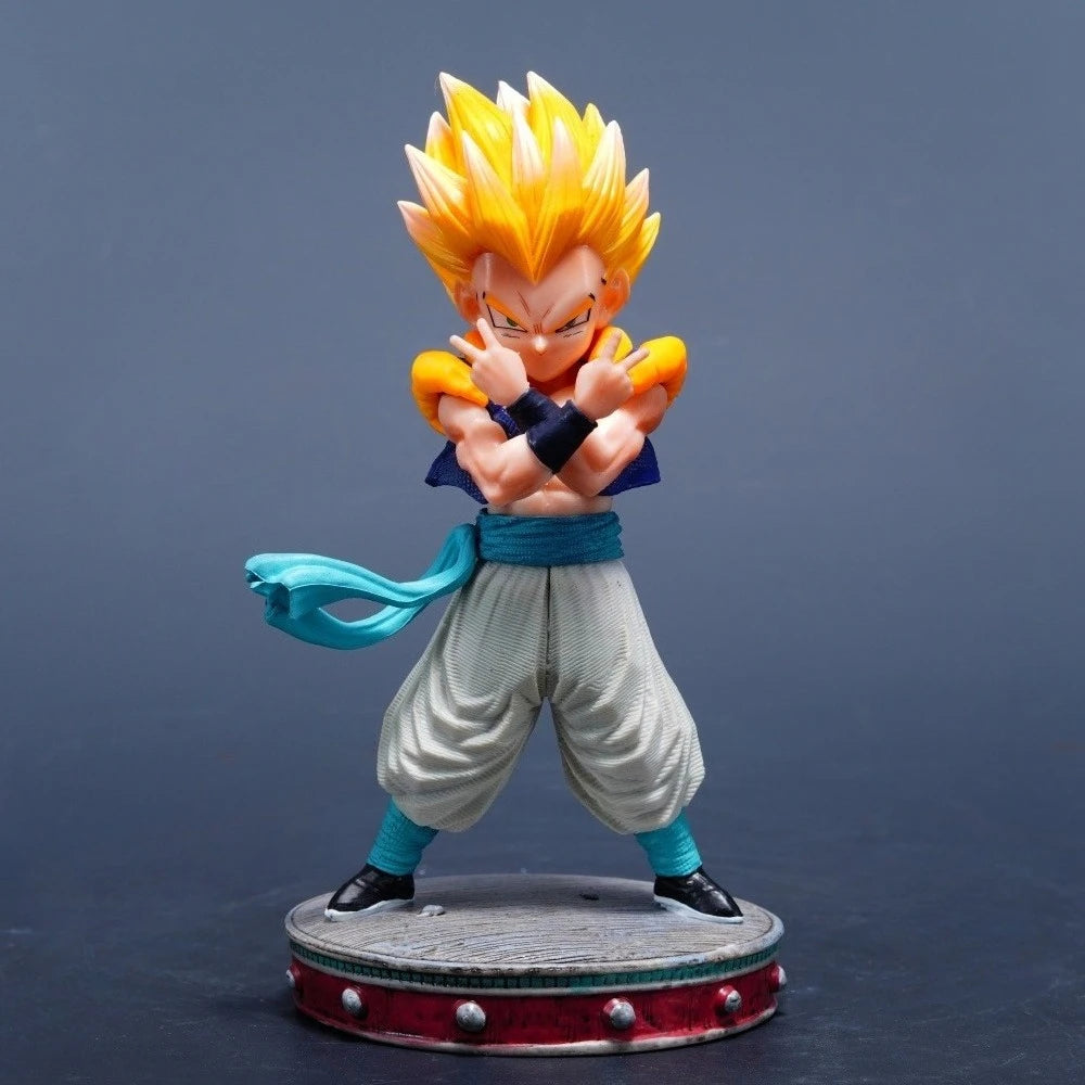 15cm Super Saiyan Gotenks Dragon Ball PVC Action Figure Desktop Ornament Model Toy Gift