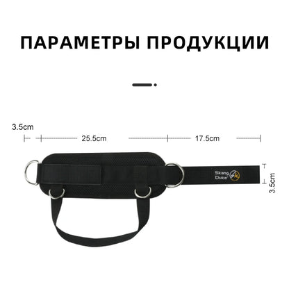 1pc Padded Neoprene Ankle Strap with Double D-Ring for Cable Machines Gym Workouts Leg Extensions - Black 1PC