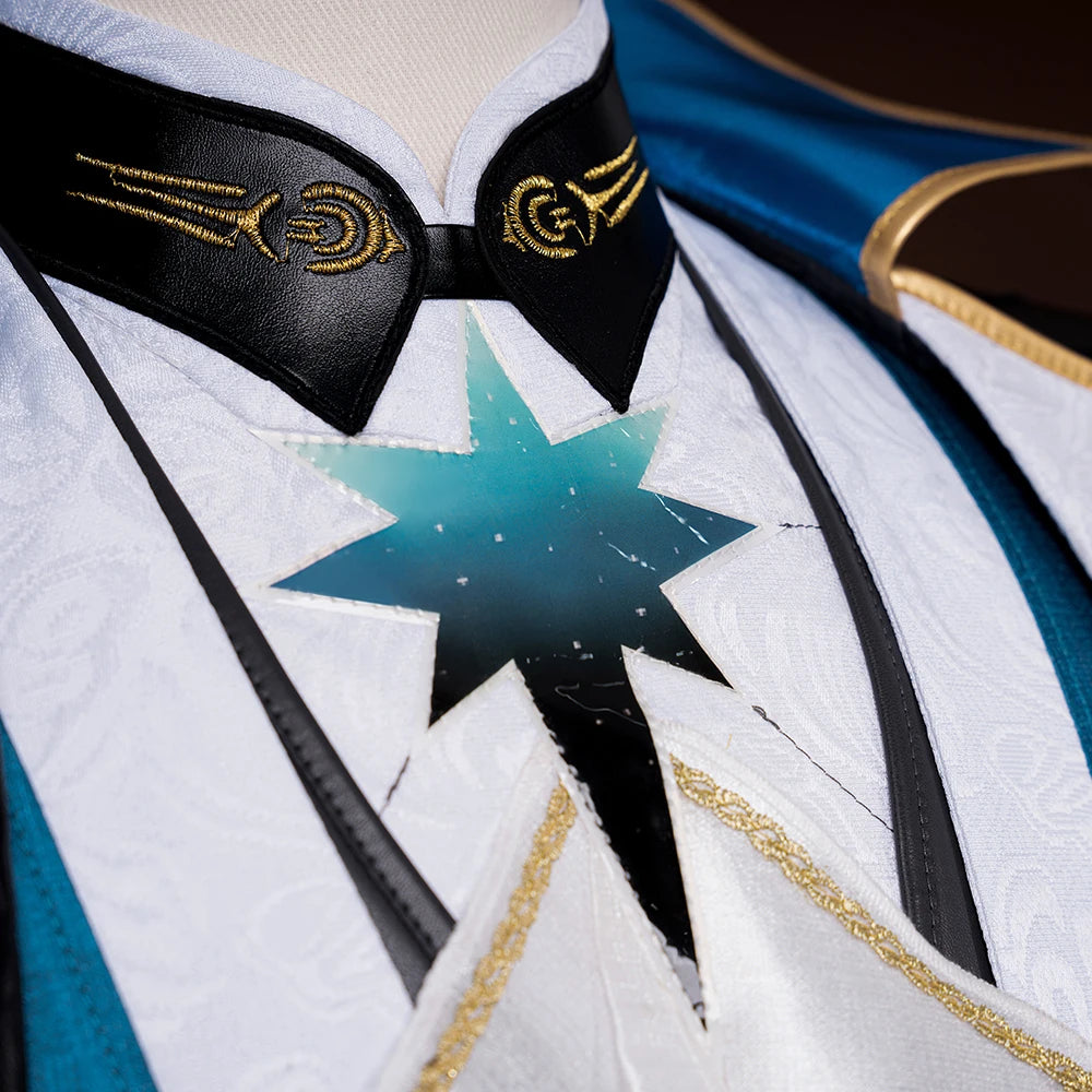 iCoser Honkai Star Rail Anaxa Cosplay Costume Wig Uniform Outfit Anaxagoras Grove of Epiphany Amphoreus Halloween for Women Men
