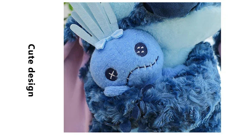 30/85cm Lilo and Stitch Disney Plush Toys Pink Kawaii Scrump Anime Cartoon Plushie Sakura Stich Dolls Soft Stuffed Gift for Kids