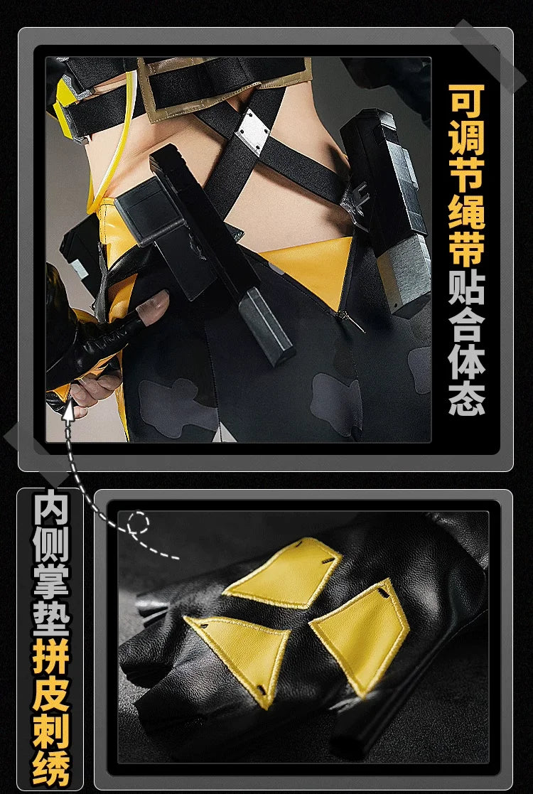 Zenless Zone Zero Trigger Cosplay Costume Wig Uniform Hairpin Obol Squad Halloween Party for Women Girls Carnival Props iCoser