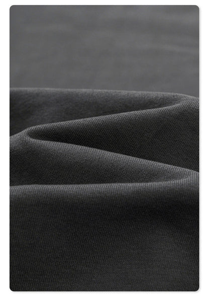 ZODF New 2024 Autumn 225gsm Loose Solid T-Shirt For Men Retro Unisex Antibacterial Full Sleeve T Shirts Brand Tops HY0871